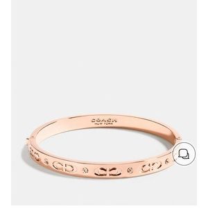 BRAND NEW/NEVER WORN Coach Rose Gold Bangle